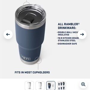Taupe 30 oz. YETI Rambler Tumbler